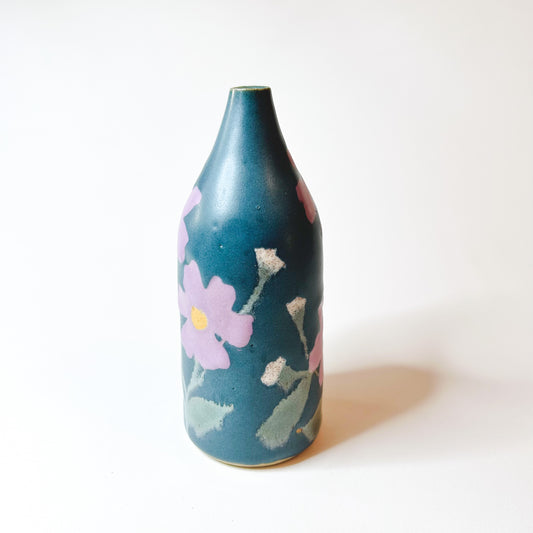 Purple & White Bud Vase