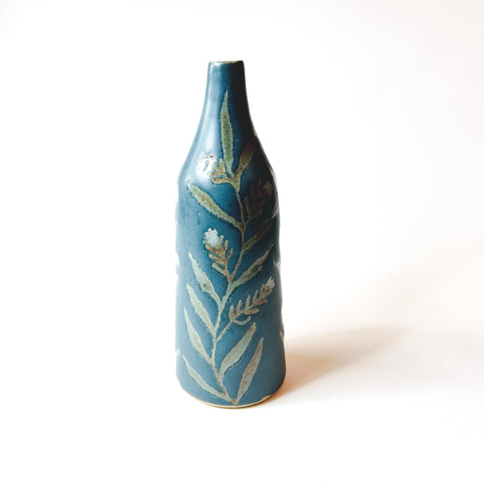 Blue & Green Bud Vase