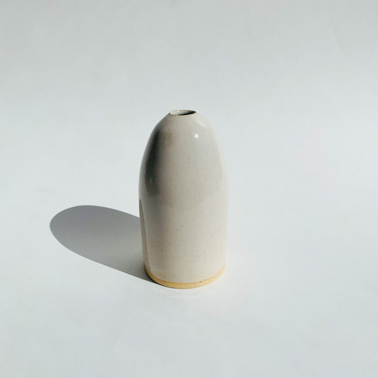 Beehive Bud Vase in White